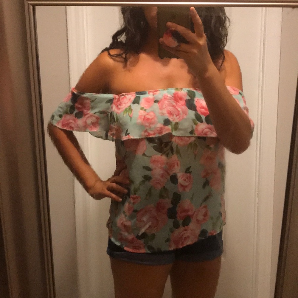 Tobi off the shoulder shirt